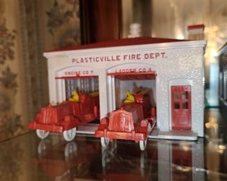 Vintage Plasticville Fire Department