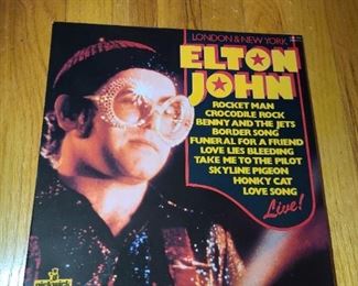 Elton John London & New York LIVE! Record Album