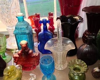 AMAZING GLASS COLLECTION FEATURING L.E.SMITH, PILGRIM GLASS, CRACKLED GLASS, CRANBERRY GLASS, & MORE!