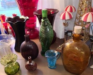 AMAZING GLASS COLLECTION FEATURING L.E.SMITH, PILGRIM GLASS, CRACKLED GLASS, CRANBERRY GLASS, & MORE!