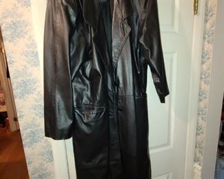 Leather Trench Coat