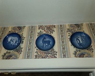 Vintage Germany Blue Collector's Plates