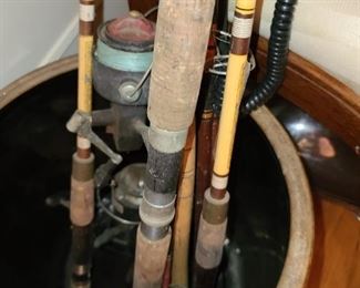 Antique & Vintage Fishing Pole Collection