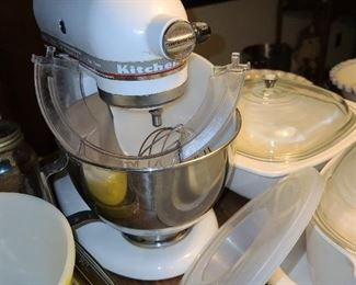 Kitchen Aid Mixer With Accessories & Parts