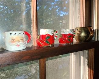 Vintage Santa Mugs