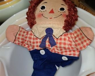 Vintage Raggedy Andy Hand Puppet