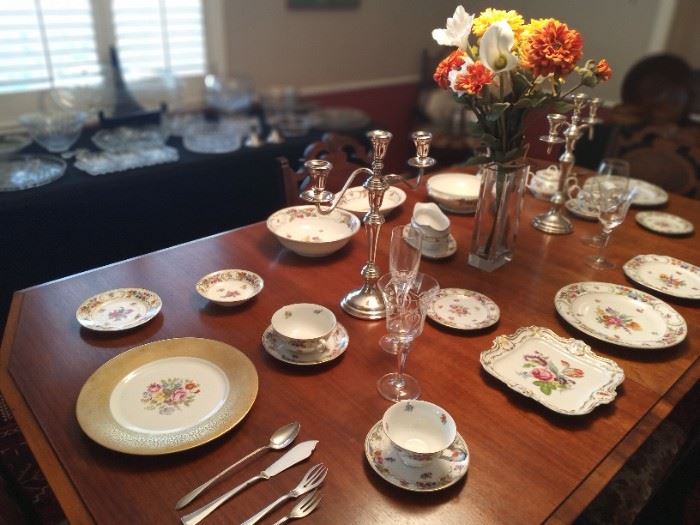 Beautiful fine china by Dresden Style "Royal" & Schumann/German express