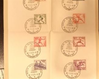 1936 Olympic Stamps. 