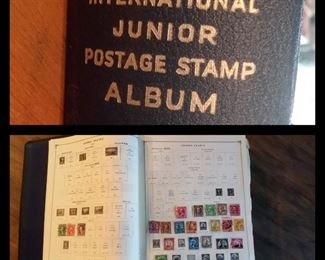 1943 International Junior Postage Stamp Album (includes many rare and collectable stamps)