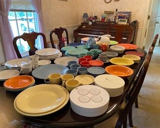 Several Pieces of Fiestaware