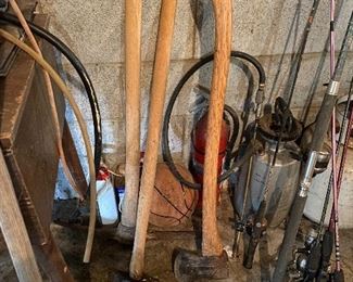 Yard Tools/Fishing Rods and Reels