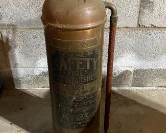 Antique Copper Fire Extinguisher