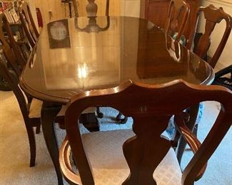 Kincaid Dining Room Table and Six Chairs