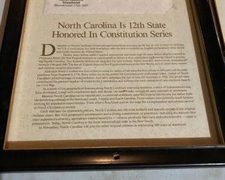N.C. First Day Cover