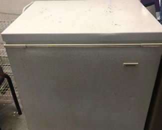 Small chest freezer in good working condition.  5 cu ft.