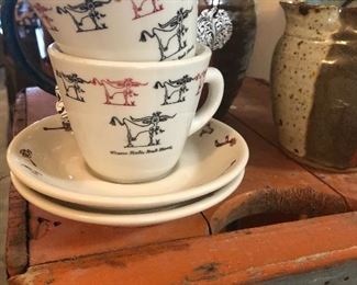 Vintage Western Sizzler Coffee Cup & Saucer Set 