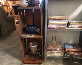 Cook books, Pottery mixing bowls 