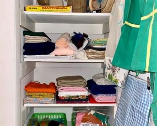 Girls Room: Sewing & Crafts
Vintage fabrics, notions 