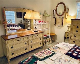 Little Girls Room: Antique-Vintage Linens, Wall Decor, Room Decor, Collectibles & Furniture
Dresser + Mirror, American of Martinsville, Albert Parvin 