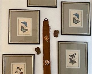 Little Girls Room: Vintage Wall Decor
Butterfly art framed decor 