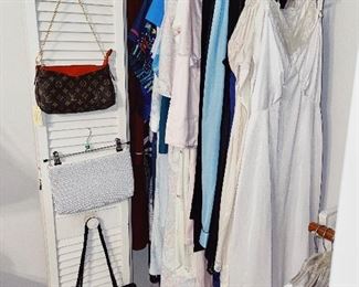 Master Bedroom: Vintage Ladies Negliges, Slips, Mumu’s, Hosiery, & Purses