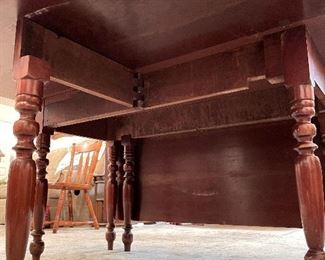 Detail pic underside Cherry Gate Leg Table