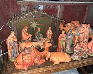 Large Vintage Nativity