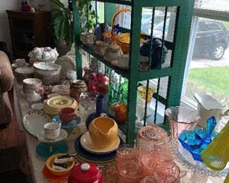 Tables Full of Collectible Glass & China