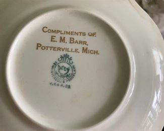 Potterville MI Advertising Plate