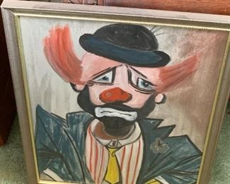 Large Clown Painting