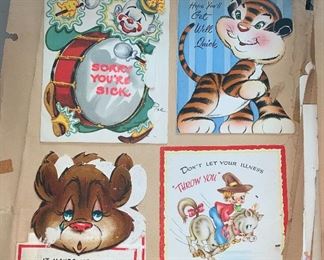 Vintage Scrap Album of Greeting Cards