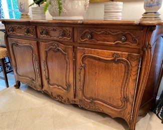Antique French country large sideboard
