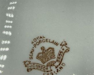Antique Johnson & Bros Royal semi-porcelain 