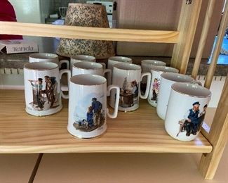 Norman Rockwell Coffee Mug Sets