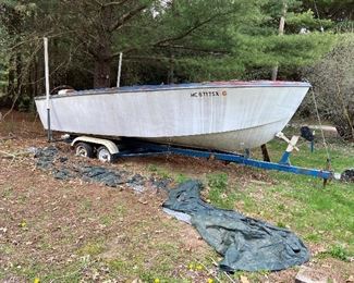 Fiberglass Boat, Trailer and Motor 