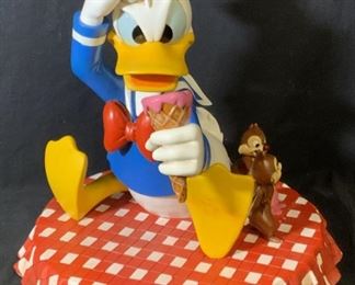 Artist Signed Disney Donald Duck Sculpture 17 in H
