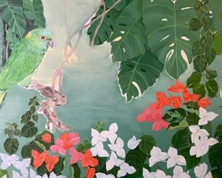 Acrylic Painting of Rainforest Artwork
