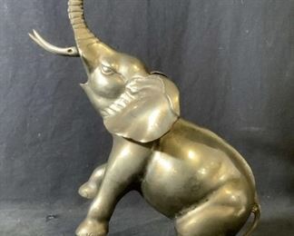 Metal Elephant Sculpture
