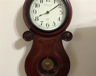 Small Pendulum Wood Wall Clock