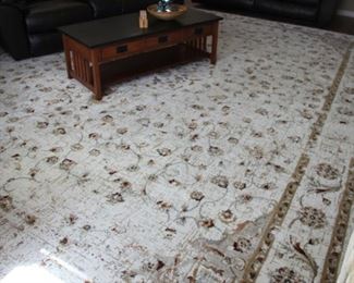 #35.  $350.00   Superior area rug 181” X 150” 