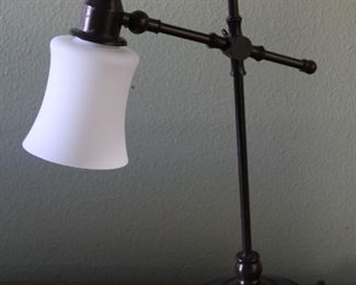 #37.  $40.00   Adjustable desk lamp 19” 
