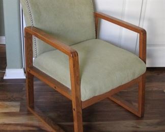 #39.  $30.00   Side arm chair 31” X 23.5” X 23.5” 