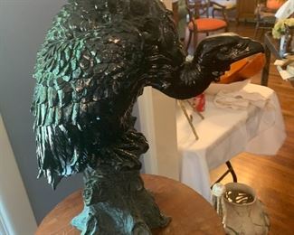 Black vulture figurine