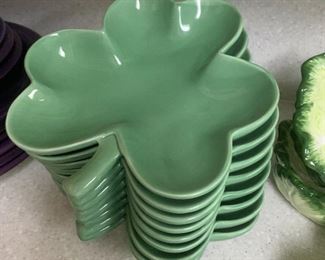 St. Patrick's clover bowls