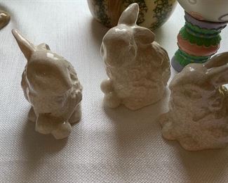 Bunny figurines