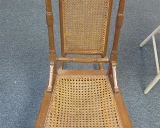 Older Cane Inset Back & Seat Rocking Chair