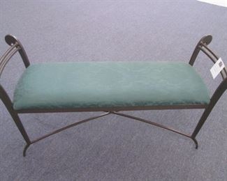 Upholstered Bench, Metal Frame