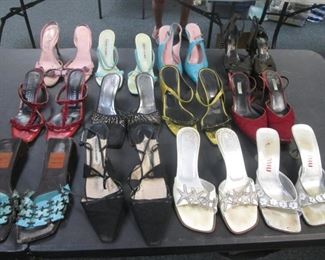 12-Pair Designer Shoes, Loved and Worn!  We are aware of their condition.  Still might have some use...     Dolce & Gabbana, Vera Wong, Manolo Blahnik, Vicini, Vero Cuoio +++++ 