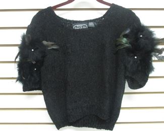 Sweater with Feathers, Size M