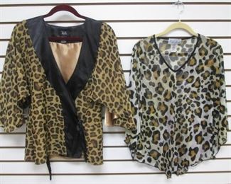 Leopard-Style Wraps/Lingerie, Size SM & Petite